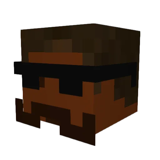 kingprice21 Minecraft avatar head, 3D render