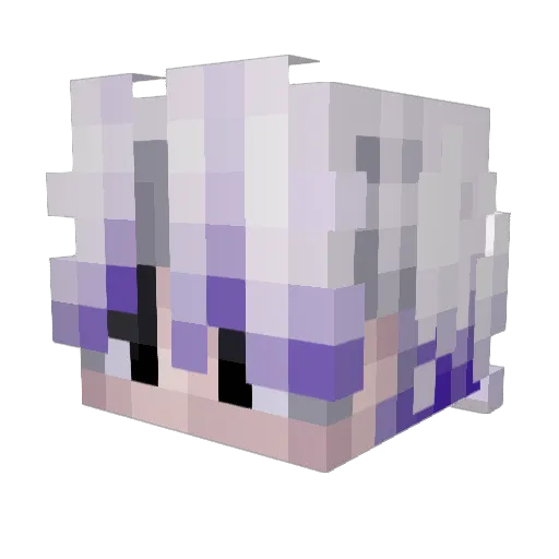 kingprowa Minecraft avatar head, 3D render