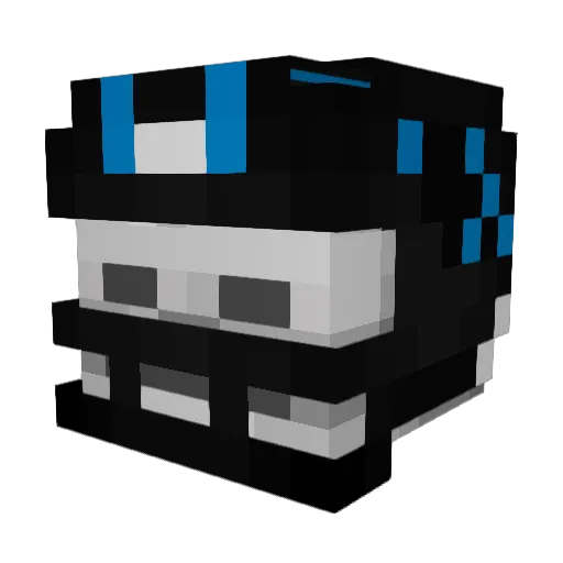 kingquran Minecraft avatar head, 3D render