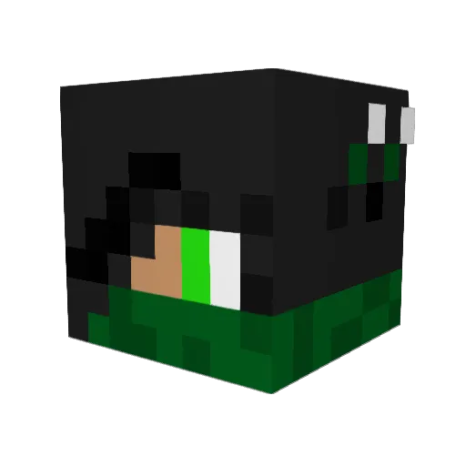 kingrizan Minecraft avatar head, 3D render