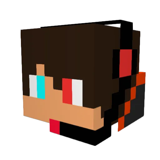 kingryderr Minecraft avatar head, 3D render