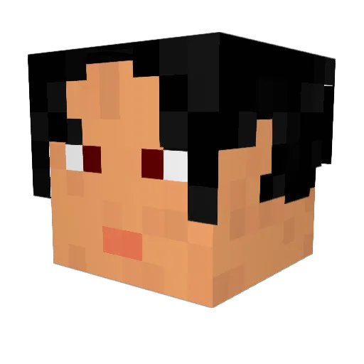 kingsage18 Minecraft avatar head, 3D render