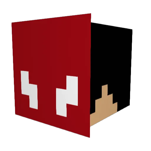 kingsail Minecraft avatar head, 3D render