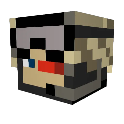 kingsen10 Minecraft avatar head, 3D render
