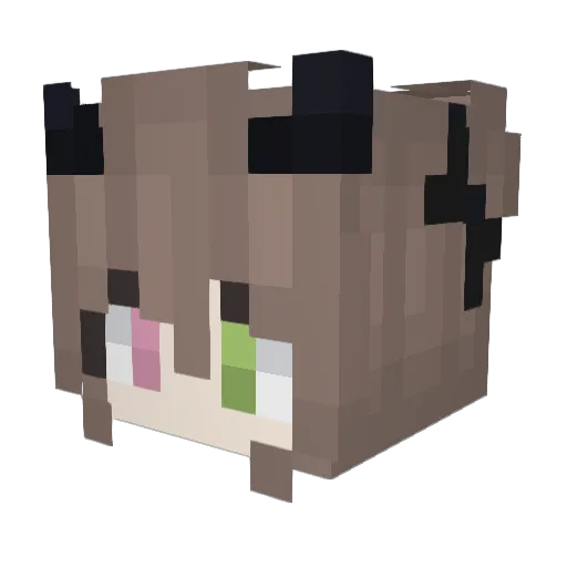 kingtimone Minecraft avatar head, 3D render