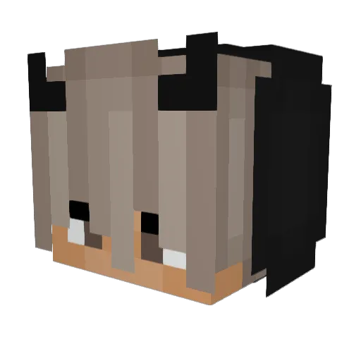 kingtop1gg Minecraft avatar head, 3D render