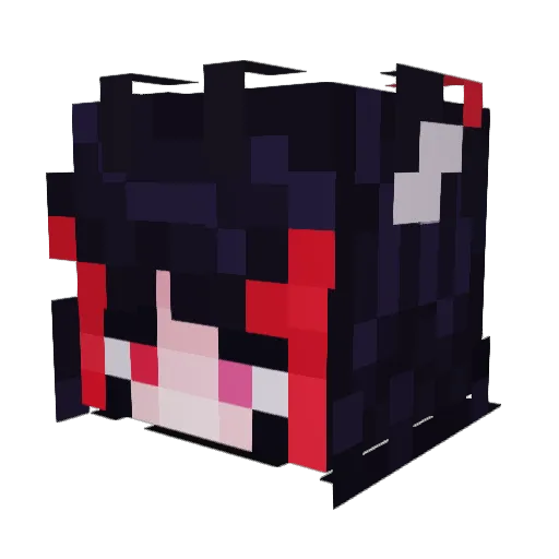 kingvampz Minecraft avatar head, 3D render