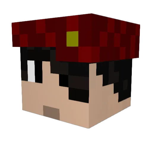 kingvinol20 Minecraft avatar head, 3D render