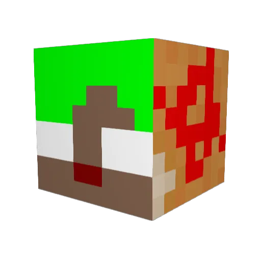 kingwarthog Minecraft avatar head, 3D render