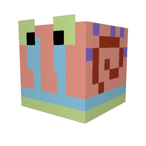 kingwayne16 Minecraft avatar head, 3D render