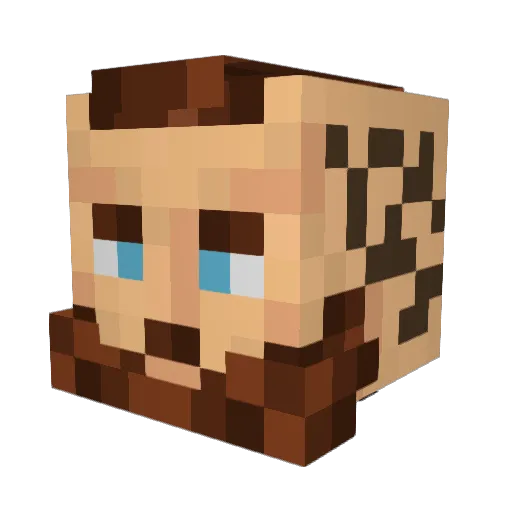 kingwolf76 Minecraft avatar head, 3D render
