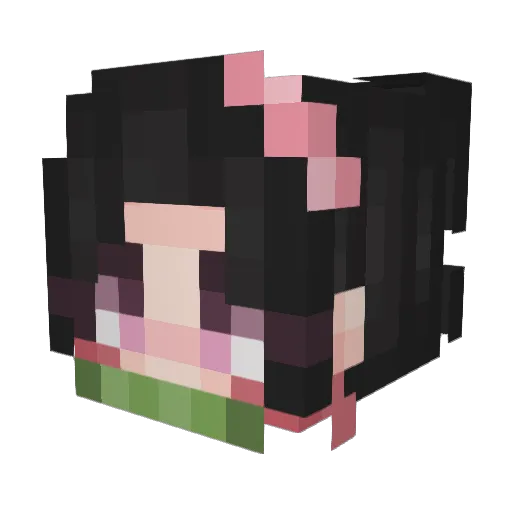 kingys Minecraft avatar head, 3D render