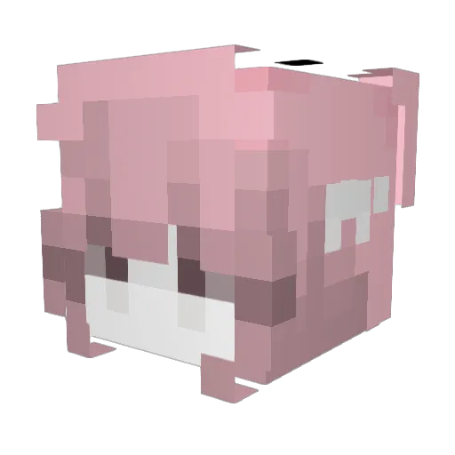 kiniakinzi Minecraft avatar head, 3D render