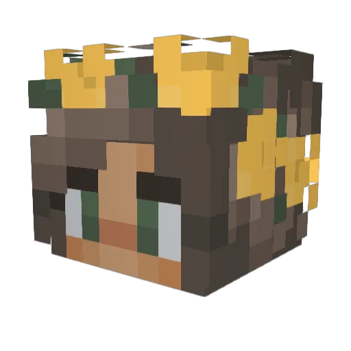kiniapio2006 Minecraft avatar head, 3D render