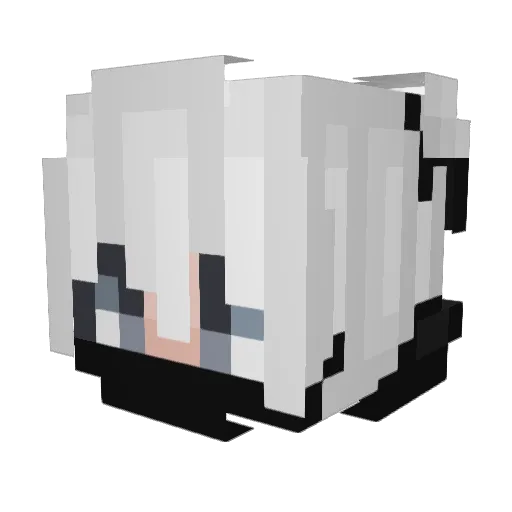 kinikom19 Minecraft avatar head, 3D render