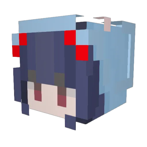 kinji030 Minecraft avatar head, 3D render