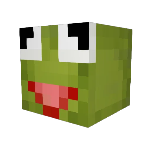 kinker030 Minecraft avatar head, 3D render