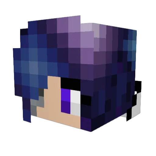 kinki0814 Minecraft avatar head, 3D render