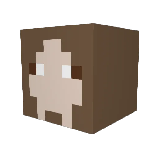 kinkos8 Minecraft avatar head, 3D render