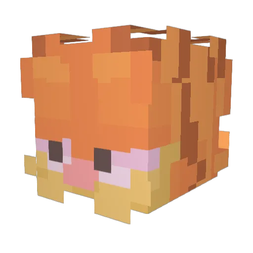 kinn666 Minecraft avatar head, 3D render