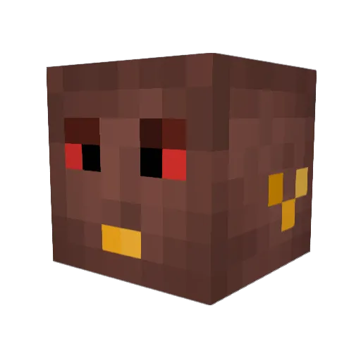 kino2010 Minecraft avatar head, 3D render