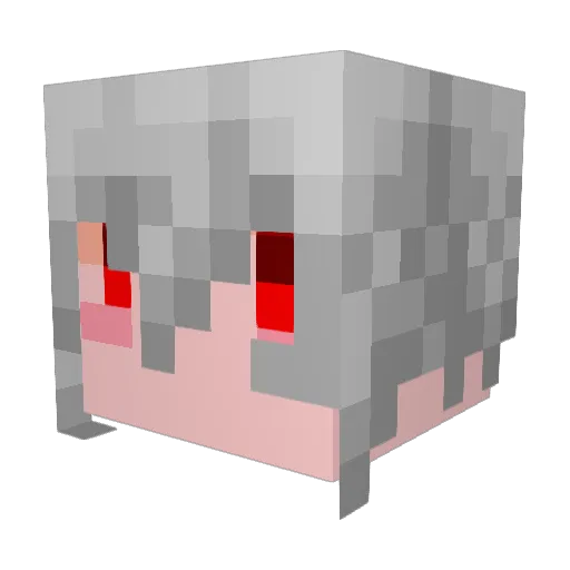 kino_rr Minecraft avatar head, 3D render