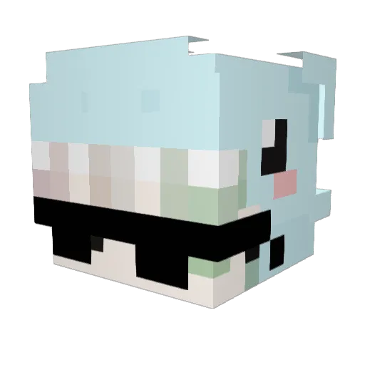 kinokooo149 Minecraft avatar head, 3D render