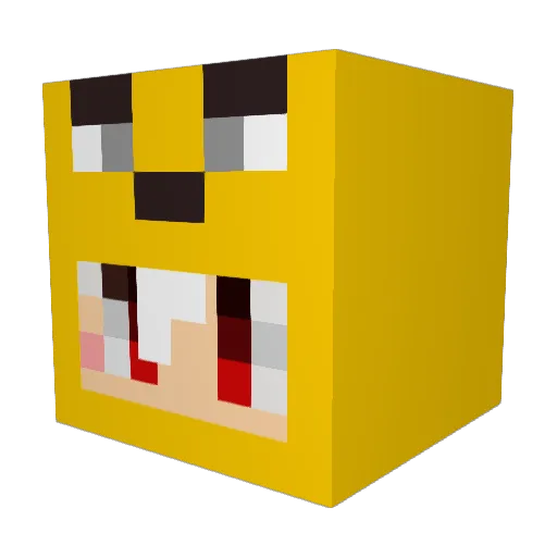 kinopi312 Minecraft avatar head, 3D render