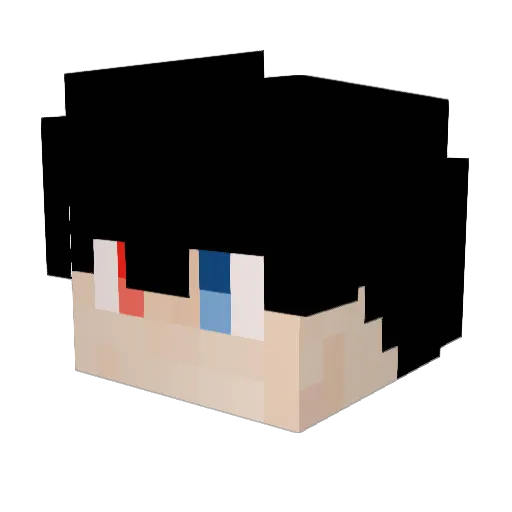 kinopiogames Minecraft avatar head, 3D render