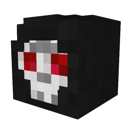 kinou_ha Minecraft avatar head, 3D render