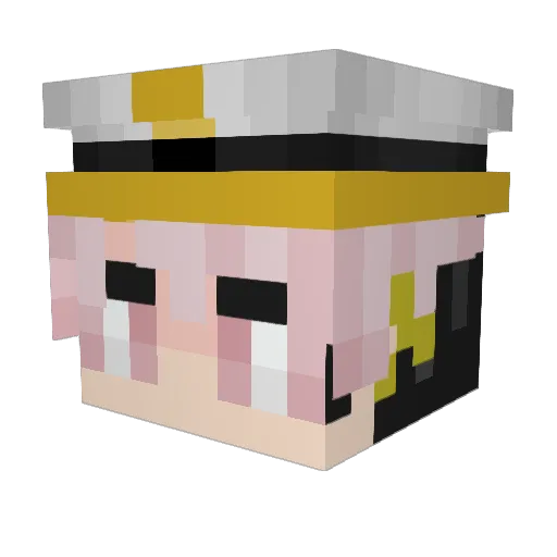 kinqkirito Minecraft avatar head, 3D render
