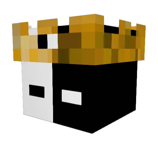 kinseiv Minecraft avatar head, 3D render