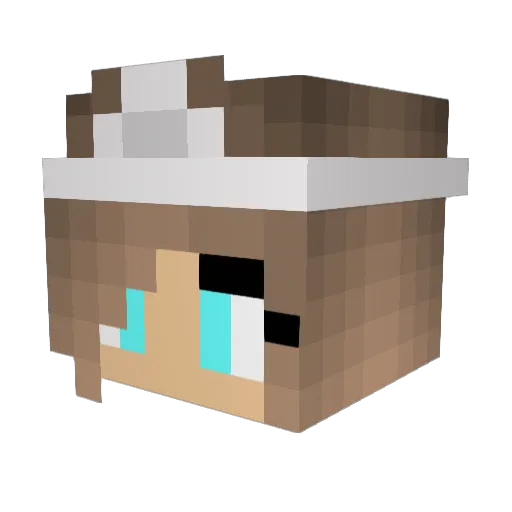 kinseystryder Minecraft avatar head, 3D render