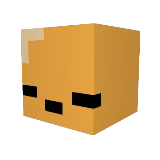 kinsleh Minecraft avatar head, 3D render