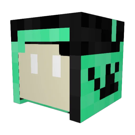 kioio Minecraft avatar head, 3D render