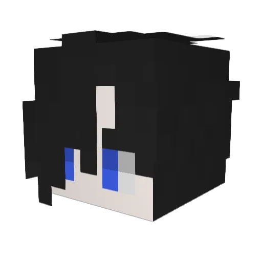 kion_168 Minecraft avatar head, 3D render
