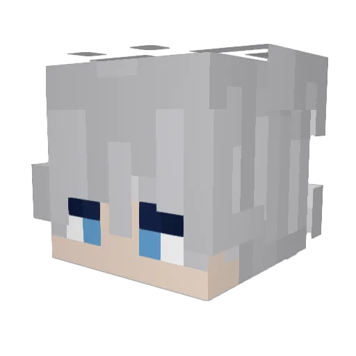 kiorkano Minecraft avatar head, 3D render