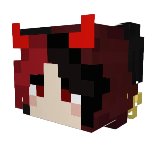 kiov3r Minecraft avatar head, 3D render