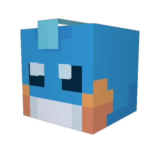 kip0414 Minecraft avatar head, 3D render