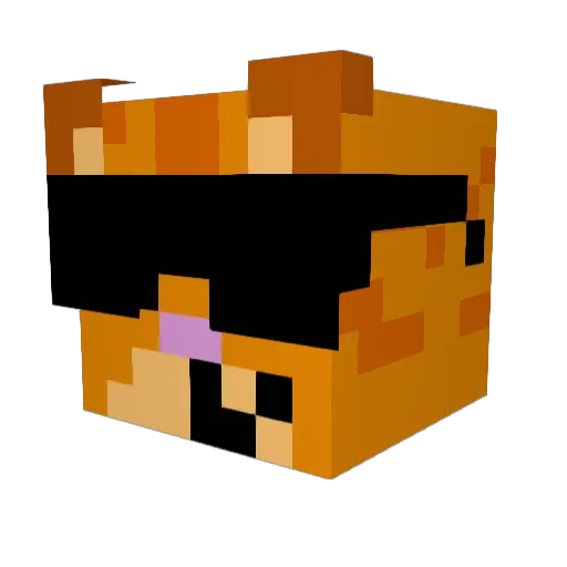 kipf Minecraft avatar head, 3D render