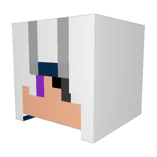 kipicroc Minecraft avatar head, 3D render