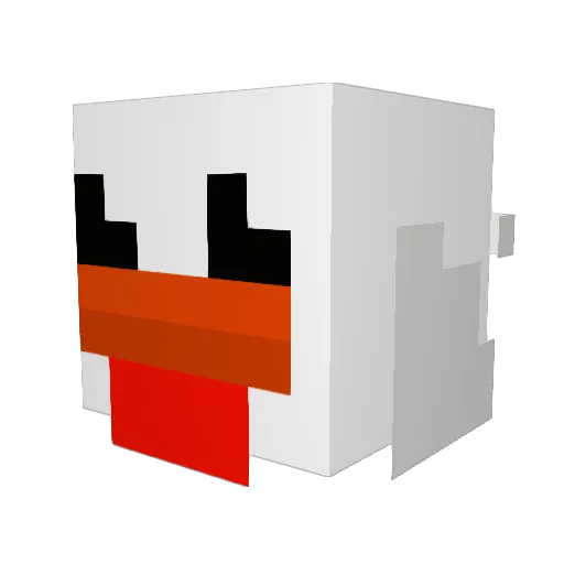 kipiekaas Minecraft avatar head, 3D render