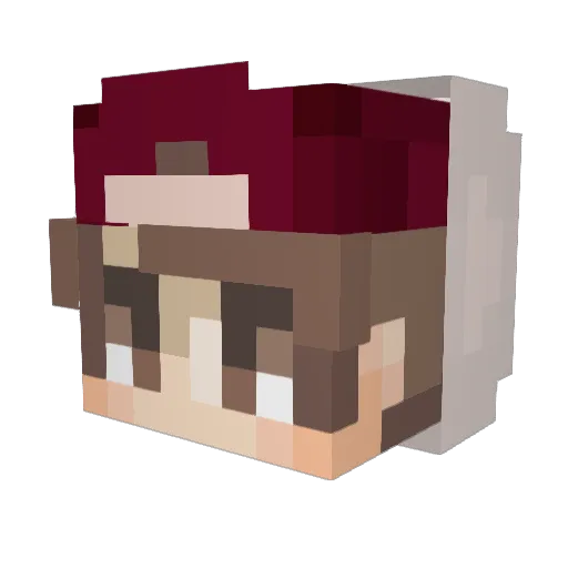kipkever07 Minecraft avatar head, 3D render