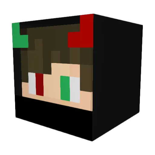 kipo_daboy Minecraft avatar head, 3D render