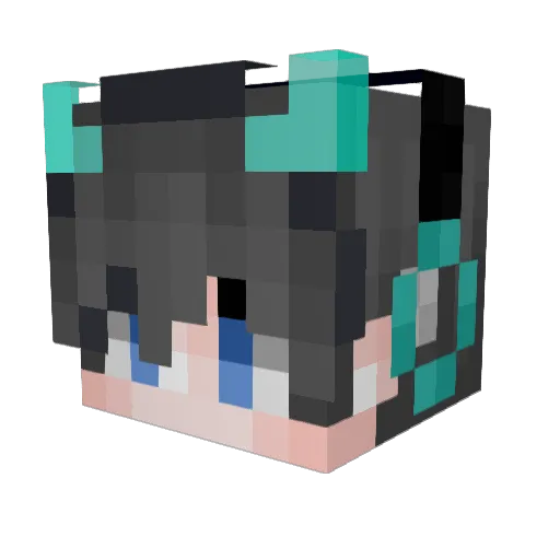 kipoiov Minecraft avatar head, 3D render