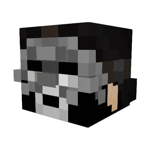 kipoko Minecraft avatar head, 3D render