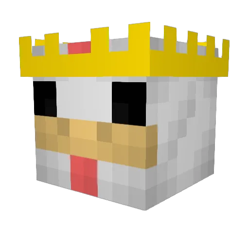 kippenknager Minecraft avatar head, 3D render