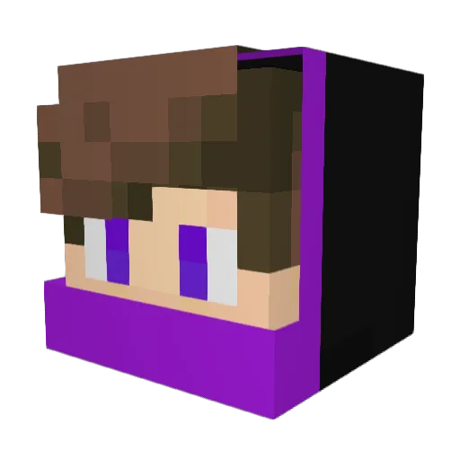 kipper_13 Minecraft avatar head, 3D render