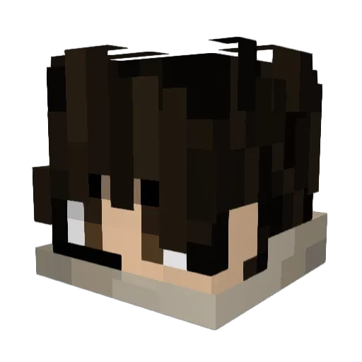kippkapp Minecraft avatar head, 3D render