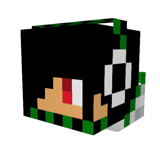 kippyjo Minecraft avatar head, 3D render